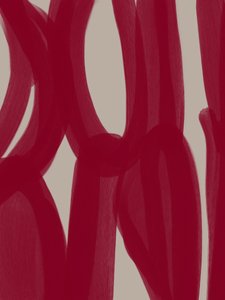 Rote abstrakte Linien von Studio Palette