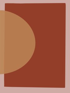 Warme geometrische Abstraktion von Studio Palette