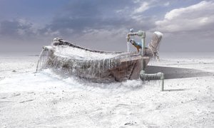 Gefrorenes Boot und Ara von Sulaiman Almawash