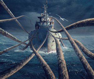 Kraken Schiff Angriff von Sulaiman Almawash
