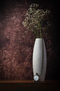 Zeitloses Blumen-Uhr