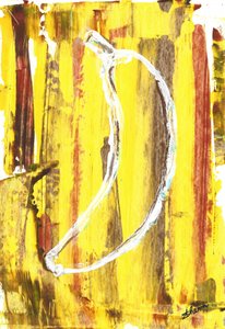 Abstrakte Gelbe Banane