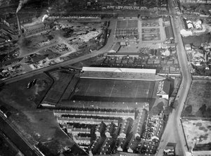 Notts County Fußballplatz, Meadow Lane, Nottingham, Nottinghamshire, 1927