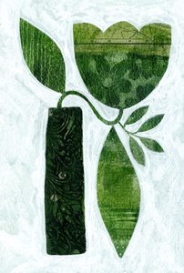 Strukturierte Grüne Botanicals