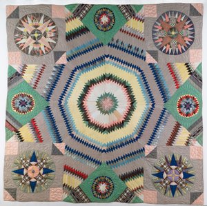 Gepatchte Steppdecke