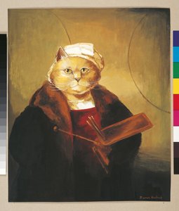 Illustration aus Cats Galore! A Compendium of Cultured Cats (veröffentlicht 2015)