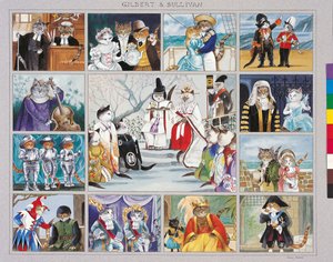 Illustration aus Cats Galore! A Compendium of Cultured Cats
