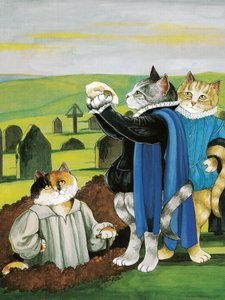 Illustration aus Shakespeare Cats: Poster Book (veröff. 2016) von Susan Herbert