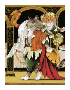 Illustration aus Shakespeare Cats: Poster Book (veröff. 2016) von Susan Herbert