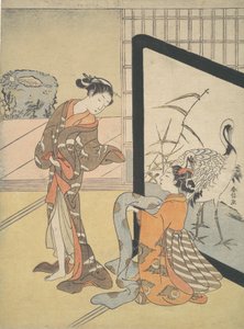 Kurtisane und Shinzo, 1725-1770
