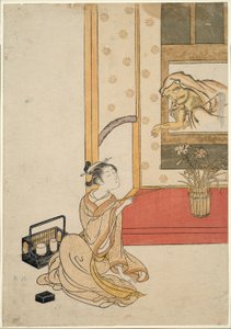 Daruma eine Zigarette geben