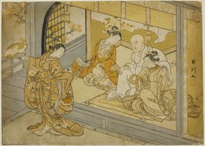 Hotoke Gozen tanzt vor Taira no Kiyomori