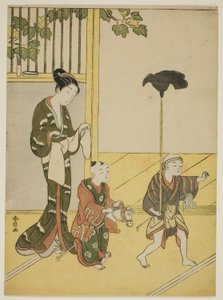Spiel der Daimyo-Prozession von Suzuki Harunobu