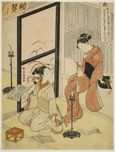 Gerechtigkeit (Gi), aus der Serie "Fünf Kardinaltugenden" von Suzuki Harunobu