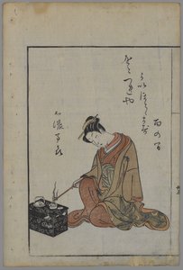 Sitzende Schönheit, Edo-Periode