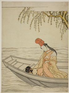 Shirabyoshi-Tänzerin im Asazuma-Boot