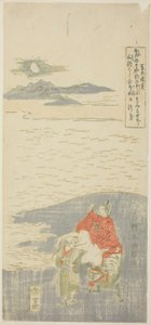 Sugawara Michizane geht ins Exil von Suzuki Harunobu