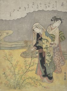 Die Busch-Klee Hagi, ca. 1766 von Suzuki Harunobu