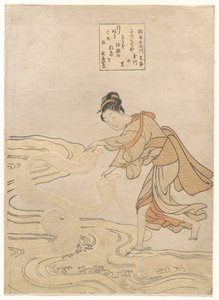 Der Juwelenfluss bei Chōfu (Chōfu no Tamagawa) von Suzuki Harunobu