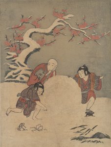 Der Schneeball, 1770 von Suzuki Harunobu