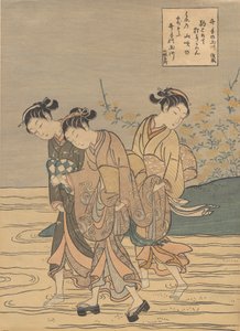 Der Tama-Fluss bei Ide, Provinz Yamashiro, wahrscheinlich 1766 von Suzuki Harunobu
