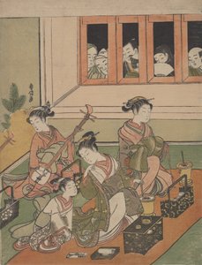 Die Wächter und die Bewachten, 1764-72 von Suzuki Harunobu