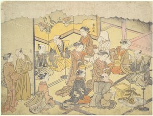 Der Hochzeitssake-Becher: Die Hochzeitszeremonien von Suzuki Harunobu