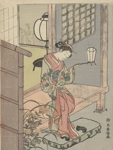 Junge Frau mit Laterne, 1765-70