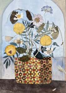 Gepresste Blumen und ein florentinischer Topf, 2025 von Suzy Fasht