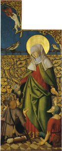 Heilige Elisabeth mit zwei Bettlern von Swabian master