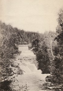 Schweden: Småland, Husqvarna Wasserfall