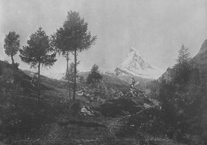 Alpenlandschaft und das Matterhorn