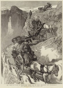 Der Prinz von Wales in Norwegen (Gravur) von Sydney Prior (after) Hall