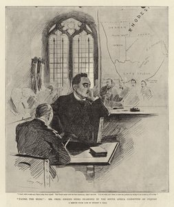 Der Musik entgegentreten, Herr Cecil Rhodes wird vom Südafrika-Untersuchungsausschuss befragt