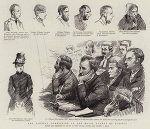 Die Parnell-Kommission am Royal Courts of Justice von Sydney Prior Hall