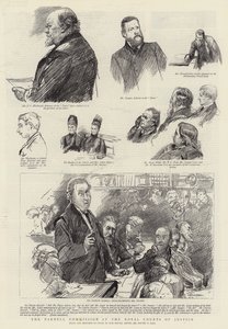 Die Parnell-Kommission am Royal Courts of Justice von Sydney Prior Hall