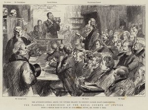 Die Parnell-Kommission am Royal Courts of Justice