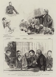 Die Parnell-Kommission am Royal Courts of Justice von Sydney Prior Hall