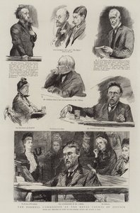Die Parnell-Kommission am Royal Courts of Justice von Sydney Prior Hall