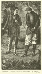 Illustration für Tom Brown in Oxford von Thomas Hughes von Sydney Prior after Hall