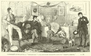 Illustration für Tom Brown in Oxford von Thomas Hughes von Sydney Prior after Hall