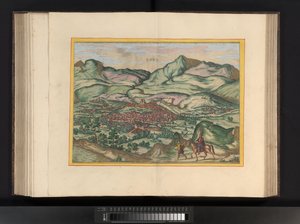 Ansicht der Stadt Málaga von Symon Novelanus (possibly)