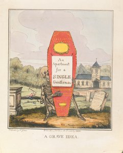 Eine Grabidee: Eine Wohnung für einen alleinstehenden Herrn, veröffentlicht 1828