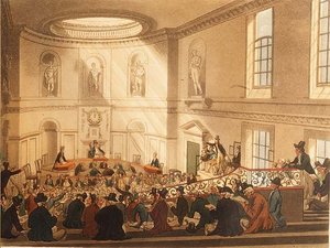 India House, der Verkaufsraum, veröffentlicht von Ackermann