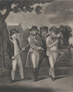 Die Gefangennahme von Major André durch die Unbestechlichen Paulding, Williams und Vanvert von T. W. Freeman