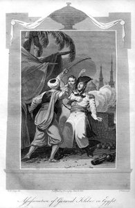 Die Ermordung von General Kléber in Ägypten, 1816