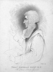 Thomas Denman Esq. MP., Der Generalanwalt der Königin, ca. 1820 von T. Wright