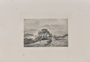 Blick auf die Stadt vom Monkland-Kanal-Ufer in der Nähe der Milburn-Brücke von T. and R. Annan and Sons
