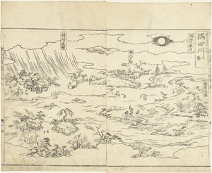 Acht Ansichten des Sumida-Flusses von Tachibana Morikuni