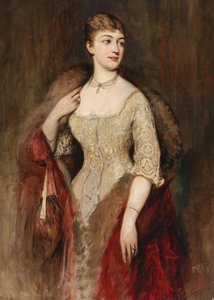 Porträt der Sängerin Joséphine de Reszke, 1879 von Tadeusz Ajdukiewicz